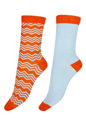 Zigzag Bamboo Socks (2 paar)