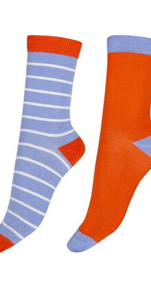 Cornflower Stripe Bamboo Socks (2 paar)
