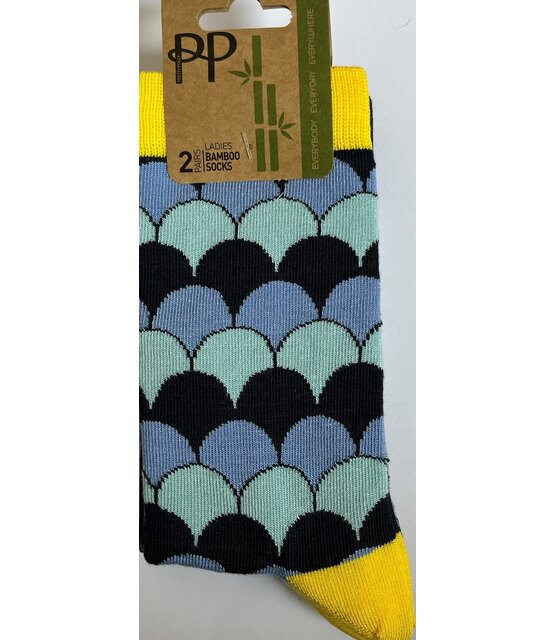 Pretty Polly Scallop Bamboe damessokken 2 paar