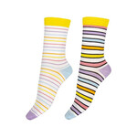 Pretty Polly  Stripe Bamboo Socks (2 paar)