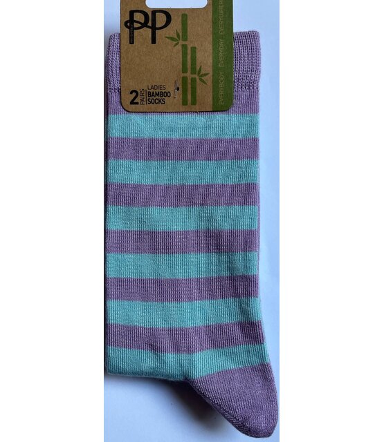 Pretty Polly  Stripe & Spot  Bamboe damessokken 2 paar