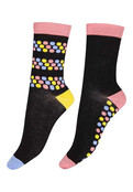 Pretty Polly  Dotty Bamboe damessokken 2 paar Pretty Polly  Dotty Bamboe damessokken 2 paar