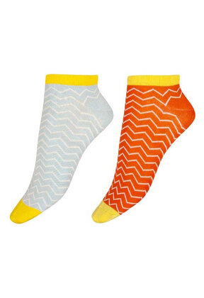 Zigzag Bamboo Liners sneakersokken – 2 paar