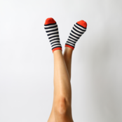 Pretty Polly Stripe  Bamboe dames  sneakersokken 2 paar