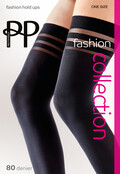 Pretty Polly 80D. Banded Top Opaque  Hold Ups