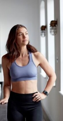 Active-Wear naadloze crop sporttop
