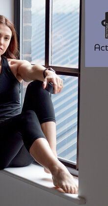 Active-Wear naadloze capri sportlegging