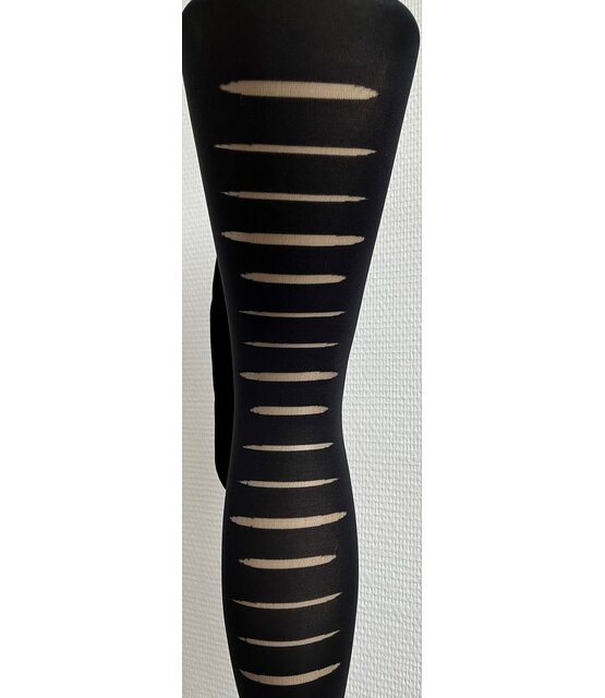 Pretty  Polly - fashion  panty met open gesneden effect in zwart Pretty  Polly - fashion  panty met open gesneden effect in zwart