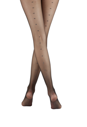 Sparkle Spot naadpanty met glanzende stippen