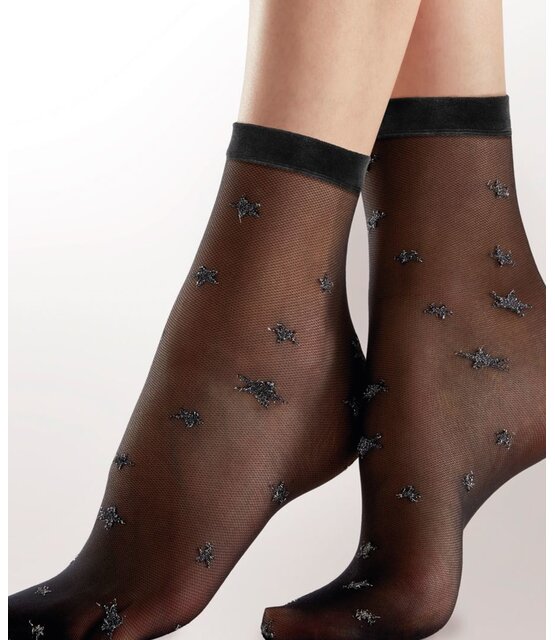 Sparkly Star Mesh damessokjes