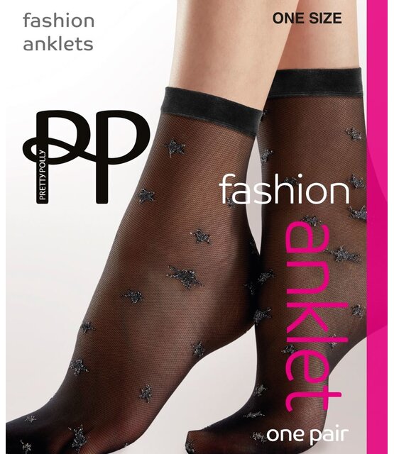 Sparkly Star Mesh damessokjes