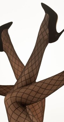 Sparkle Diamond Mesh panty met glitter