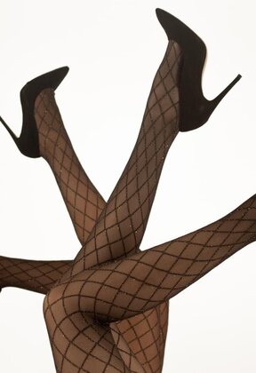Sparkle Diamond Mesh panty met glitter