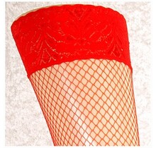 Clio Fishnet stay ups met kanten boord