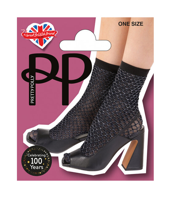 Double Layer Lurex Anklet (damessokje)