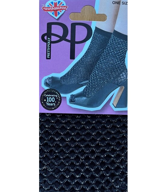 Double Layer Lurex Anklet (damessokje)