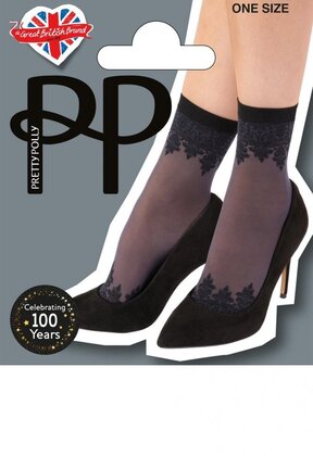 Patterned Top and Toe 15 Den. enkelsokjes