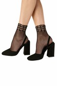 Geo Top Net Anklets (damessokje) 1 Size Black Geo Top Net Anklets (damessokje) 1 Size Black