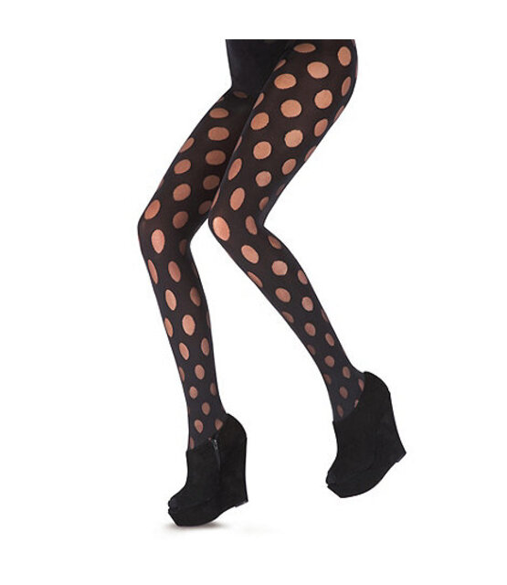 Reverse Polka  zwarte  panty