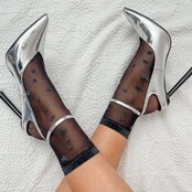 Sparkly Star Mesh damessokjes