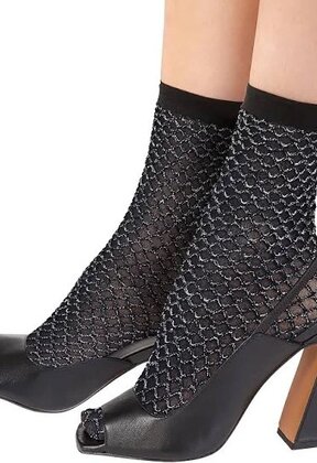 Double Layer Lurex netsokjes met glitter