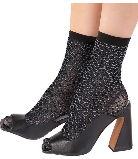 Double Layer Lurex Anklet (damessokje)