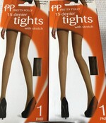 15  denier lycra panty's 2 paar in de maat XL
