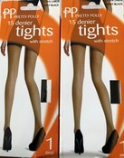15  denier lycra panty's 2 paar in de maat XL