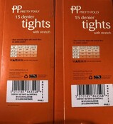 15  denier lycra panty's 2PP  in de maat XL 15  denier lycra panty's 2PP  in de maat XL