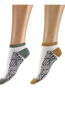 Abstract Leaf bamboe sneakersokken – 2 paar