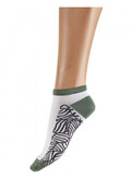 Abstract Leaf Pattern Bamboo sneaker damessokken 2PP Abstract Leaf Pattern Bamboo sneaker damessokken 2PP