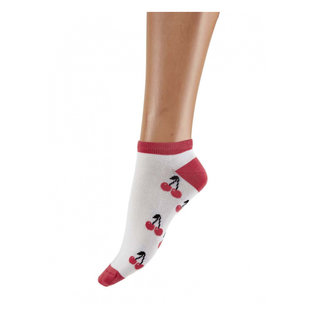 Pretty Polly  Cherry Pattern Bamboo Liners Socks 2PP