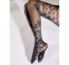 Pretty Polly Autumn Fall Floral Mesh Panty