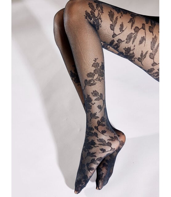 Pretty Polly Autumn Fall Floral Mesh Panty