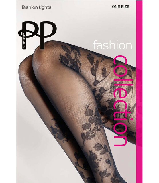 Pretty Polly Autumn Fall Floral Mesh Panty