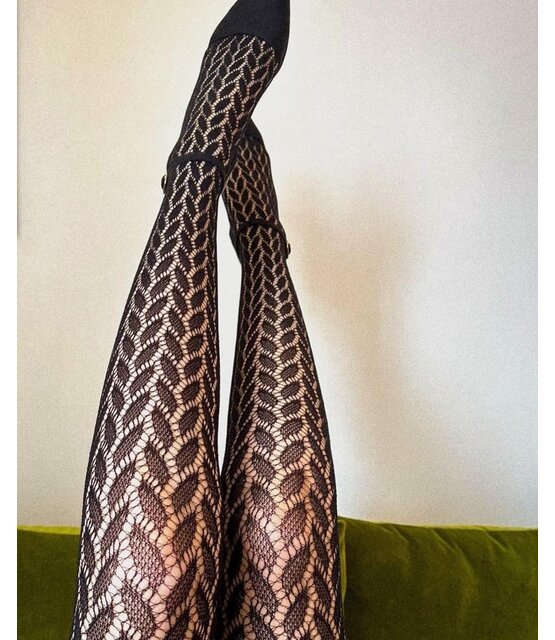 Pretty Polly Leaf Pattern Net Panty