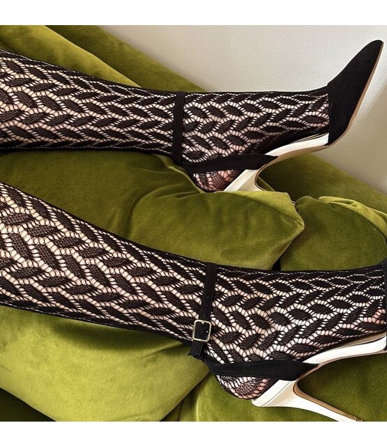 Pretty Polly Leaf Pattern Net Panty