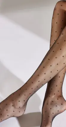 Sparkle Spot panty met gouden stippen