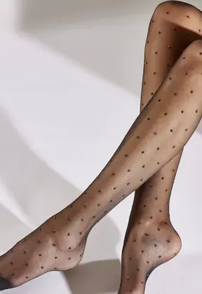 Sparkle Spot panty met gouden stippen