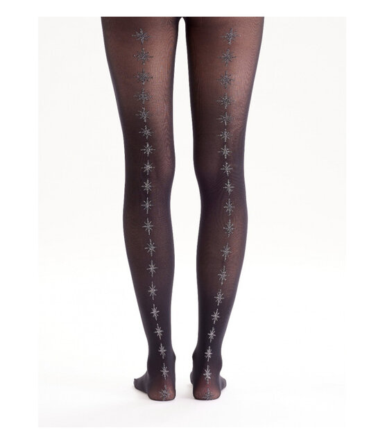 Christmas Sparkly Star Back Seam Panty