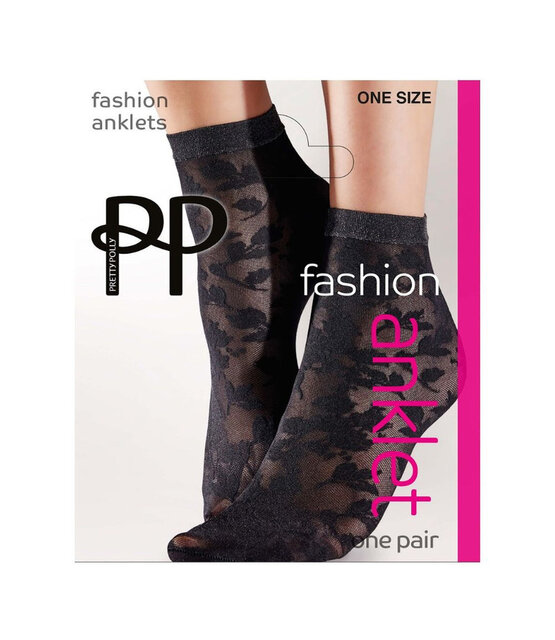 Pretty Polly Floral Lace enkelsokje