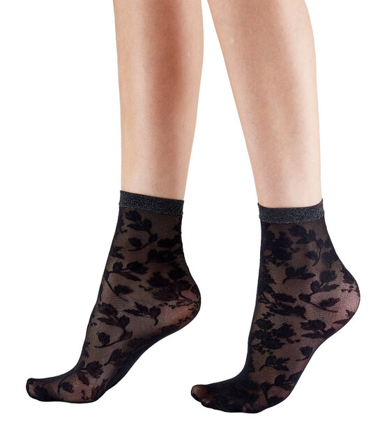 Pretty Polly Floral Lace enkelsokje