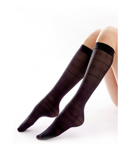 Pretty Polly Tartan Pattern kniekousje Pretty Polly Tartan Pattern kniekousje