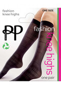 Pretty Polly Tartan Pattern kniekousje Pretty Polly Tartan Pattern kniekousje
