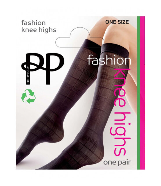 Pretty Polly Tartan Pattern kniekousje Pretty Polly Tartan Pattern kniekousje
