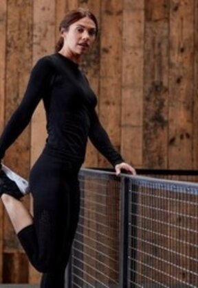 Active-Wear naadloos shirt met lange mouwen