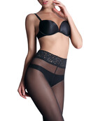Giulia Impresso 40 denier Gladde opaque panty met kanten boord