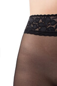 Giulia Impresso 40 denier Gladde opaque panty met kanten boord