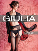 GIULIA - Open Kruis - Love 20 zwarte strip-panty