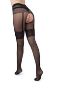 Guilia Open Kruis Panty Intimo Noir 20 Denier Suspender Guilia Open Kruis Panty Intimo Noir 20 Denier Suspender
